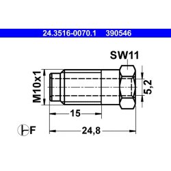 Union Bolt ATE 24.3516-0070.1