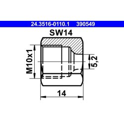 Union Nut ATE 24.3516-0110.1