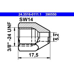 Union Nut ATE 24.3516-0111.1