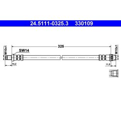Brake Hose ATE 24.5111-0325.3