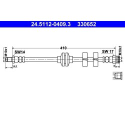 Brake Hose ATE 24.5112-0409.3