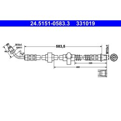 Brake Hose ATE 24.5151-0583.3