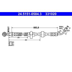 Brake Hose ATE 24.5151-0584.3