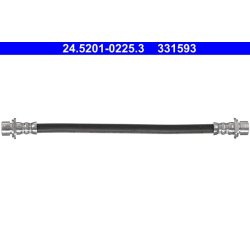 Flexible de frein ATE 24.5201-0225.3 pour CITROËN, PEUGEOT, TOYOTA ATE