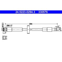 Brake Hose ATE 24.5223-0294.3 OE Ref SE021744400A