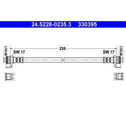 Brake Hose ATE 24.5228-0235.3 OE Ref 115595621