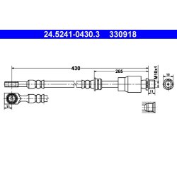 Brake Hose ATE 24.5241-0430.3