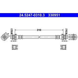 Brake Hose ATE 24.5247-0310.3