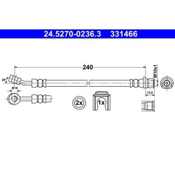 Brake Hose ATE 24.5270-0236.3 OE Ref 01466TF0951