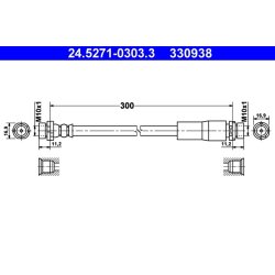 Brake Hose ATE 24.5271-0303.3