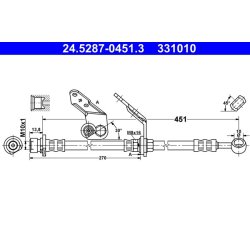 Brake Hose ATE 24.5287-0451.3 OE Ref 46410S1AE01