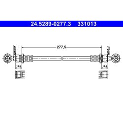 Brake Hose ATE 24.5289-0277.3 OE Ref 01466S5A000