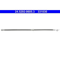 Flexible de frein ATE 24.5292-0605.3 pour NISSAN MICRA, REMARQUE OE 46210-AX606 ATE