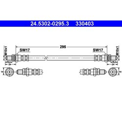 Brake Hose ATE 24.5302-0295.3