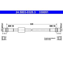 Clutch Hose ATE 24.5803-0325.3 OE Ref 251721477