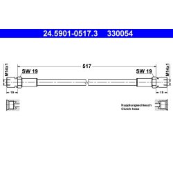 Clutch Hose ATE 24.5901-0517.3 OE Ref 0002951635