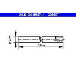 Brake Line ATE 24.8134-0547.1