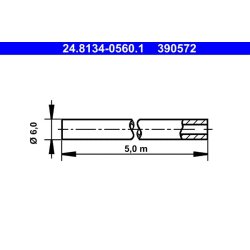 Brake Line ATE 24.8134-0560.1