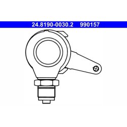 Levier d'étrier de frein à main ATE 24.8190-0030.2 pour MERCEDES UNIMOG