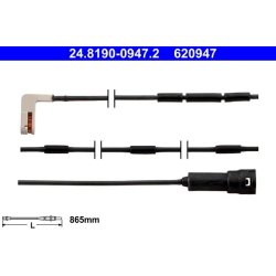 Brake Pad Sensor ATE 24.8190-0947.2 OE Ref 90372058