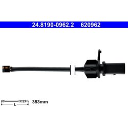 Brake Pad Sensor ATE 24.8190-0962.2 OE Ref 95B907253