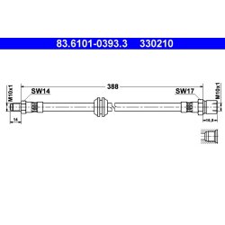 Brake Hose ATE 83.6101-0393.3