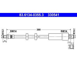 Brake Hose ATE 83.6134-0355.3