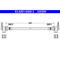 Brake Hose ATE 83.6201-0300.3