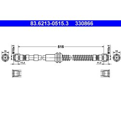 Brake Hose ATE 83.6213-0515.3