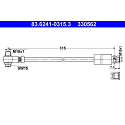 Brake Hose ATE 83.6241-0315.3