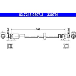 Brake Hose ATE 83.7213-0307.3