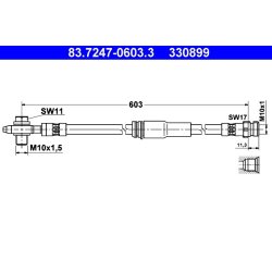 Brake Hose ATE 83.7247-0603.3