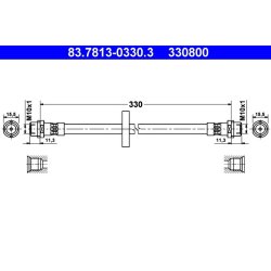 Brake Hose ATE 83.7813-0330.3