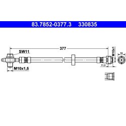 Brake Hose ATE 83.7852-0377.3