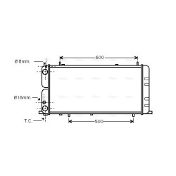 AVA Radiator AVA QUALITY COOLING AI2051 OE Ref 443121253C