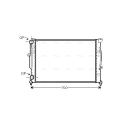 AVA Radiator AVA QUALITY COOLING AI2189 OE Ref 8D0121251BA