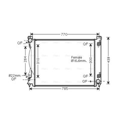 AVA Radiator AVA QUALITY COOLING AI2231 OE Ref 4F0121251AF