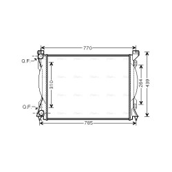 AVA Radiator AVA QUALITY COOLING AI2233 OE Ref 4F0121251Q