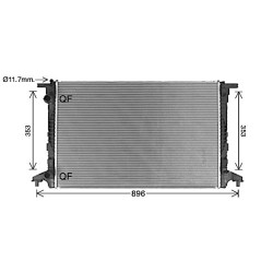 AVA Radiator AVA QUALITY COOLING AI2440 OE Ref 80A121251D