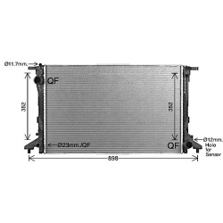AVA Radiator AVA QUALITY COOLING AI2441 OE Ref 8W0121251H