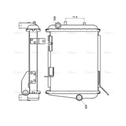 AVA Radiator AVA QUALITY COOLING AI2453 OE Ref 8E0121212C