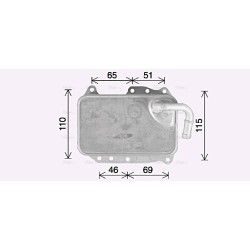 AVA Engine Oil Cooler AVA QUALITY COOLING AI3437 OE Ref 059117015K