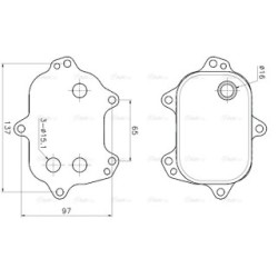 Engine Oil Cooler AVA QUALITY COOLING AI3456 OE Ref 03N115389M