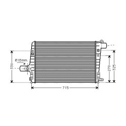 Intercooler AVA QUALITY COOLING AI4136 OE Ref 4B0.145.805A