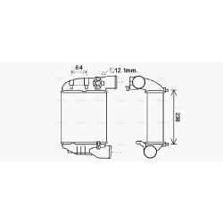 Intercooler AVA QUALITY COOLING AI4186 OE Ref 8E0.145.805N