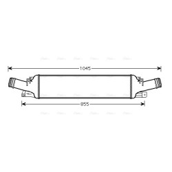 AVA Intercooler AVA QUALITY COOLING AI4294 OE Ref 8K0145805L