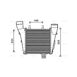 AVA Intercooler AVA QUALITY COOLING AI4320 OE Ref 4H0145805J