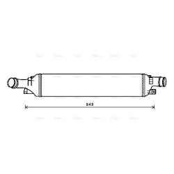 AVA Intercooler AVA QUALITY COOLING AI4358 OE Ref 8U0.145.803 B