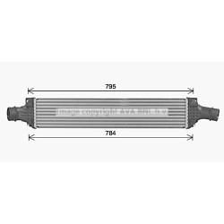 AVA Intercooler AVA QUALITY COOLING AI4436 OE Ref 8W0145805A