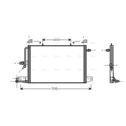 AVA AC Condenser AVA QUALITY COOLING AI5117 OE Ref 4A0260401AB